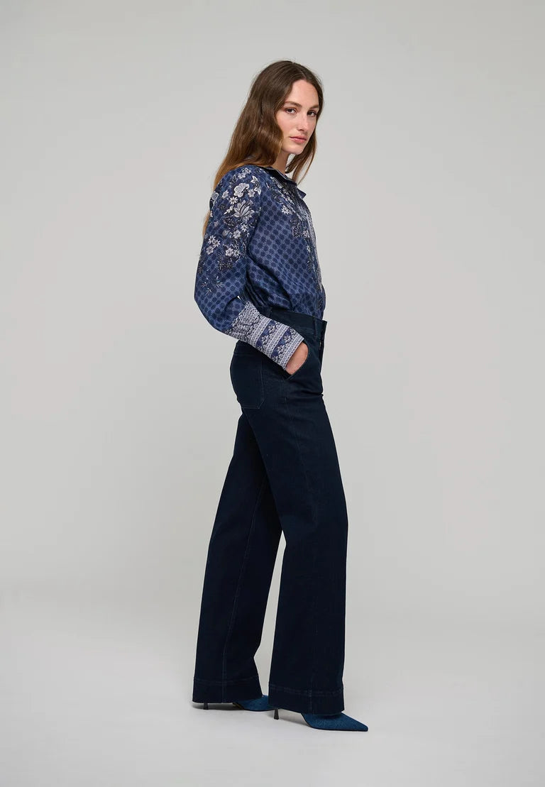 Dea Kudibal Amelie Linen Kudibelle Blouse With Stand Collar