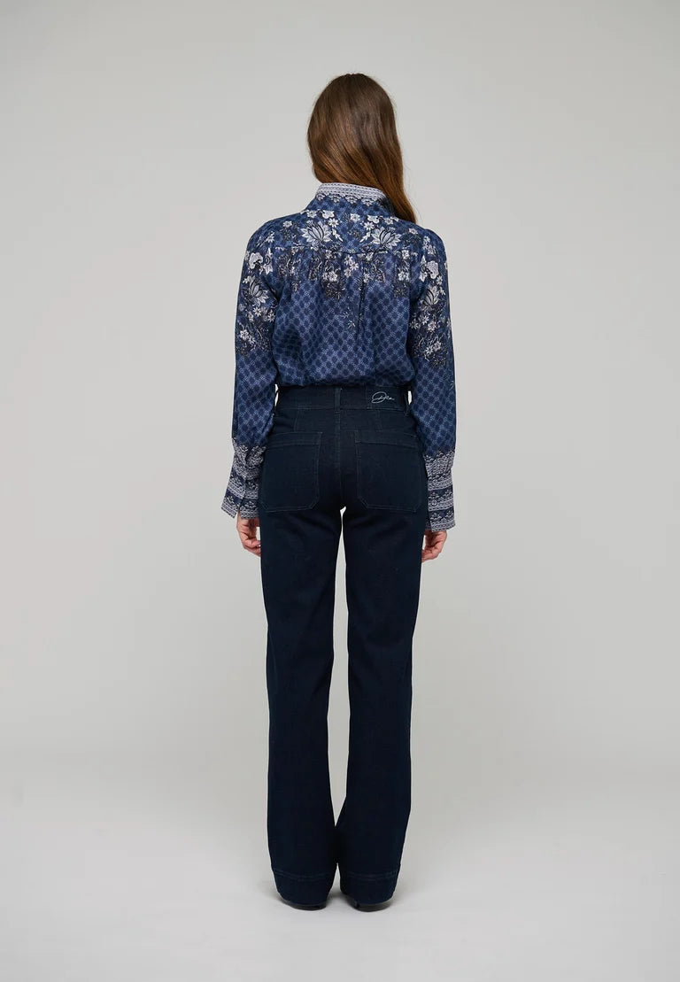 Dea Kudibal Amelie Linen Kudibelle Blouse With Stand Collar