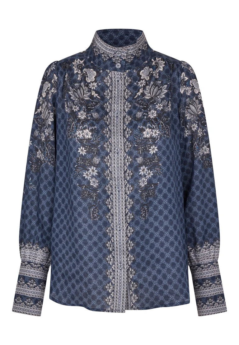 Dea Kudibal Amelie Linen Kudibelle Blouse With Stand Collar