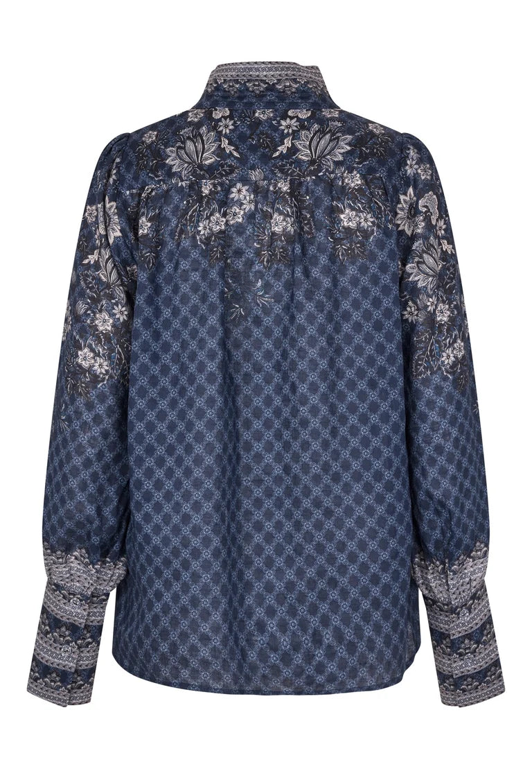 Dea Kudibal Amelie Linen Kudibelle Blouse With Stand Collar