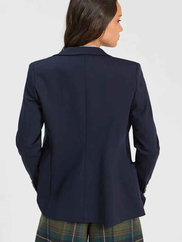 Vilagallo Navy Wool Blazer