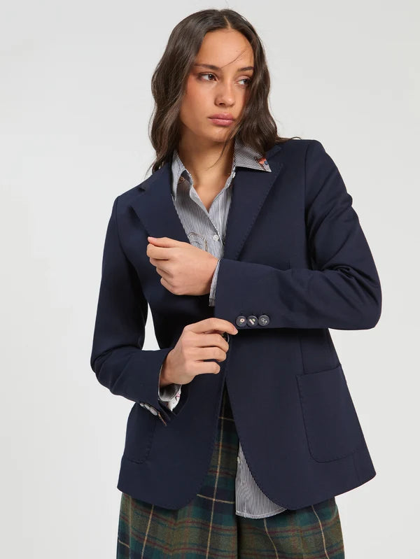 Vilagallo Navy Wool Blazer
