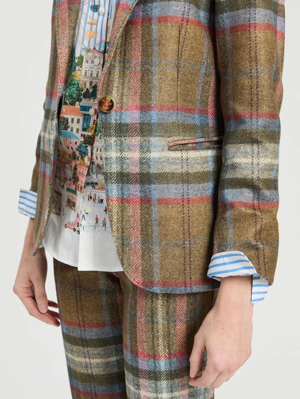 Vilagallo Checked Cuadro Blazer
