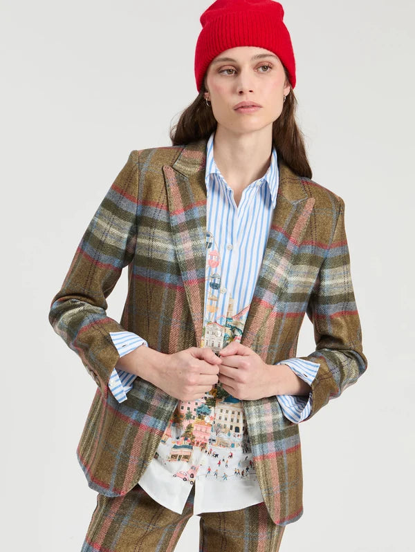 Vilagallo Checked Cuadro Blazer