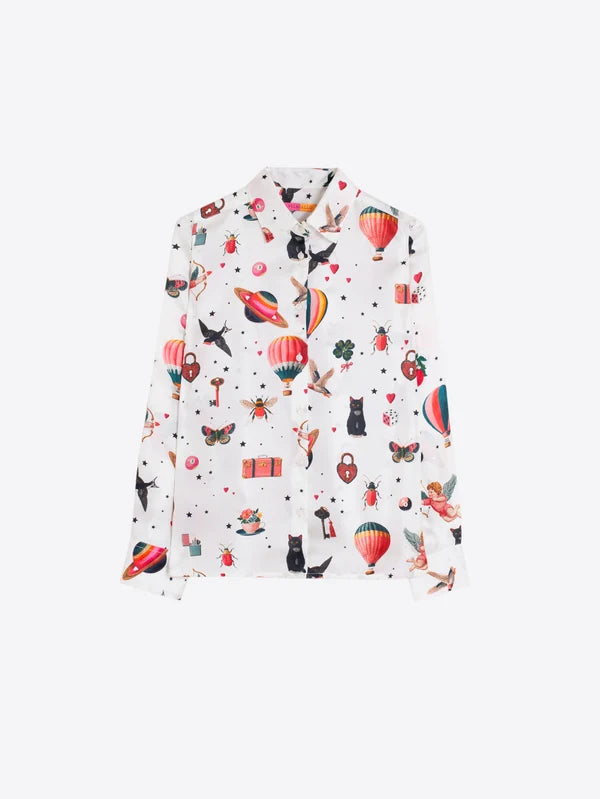 Vilagallo Silk Cupid Isa Blouse