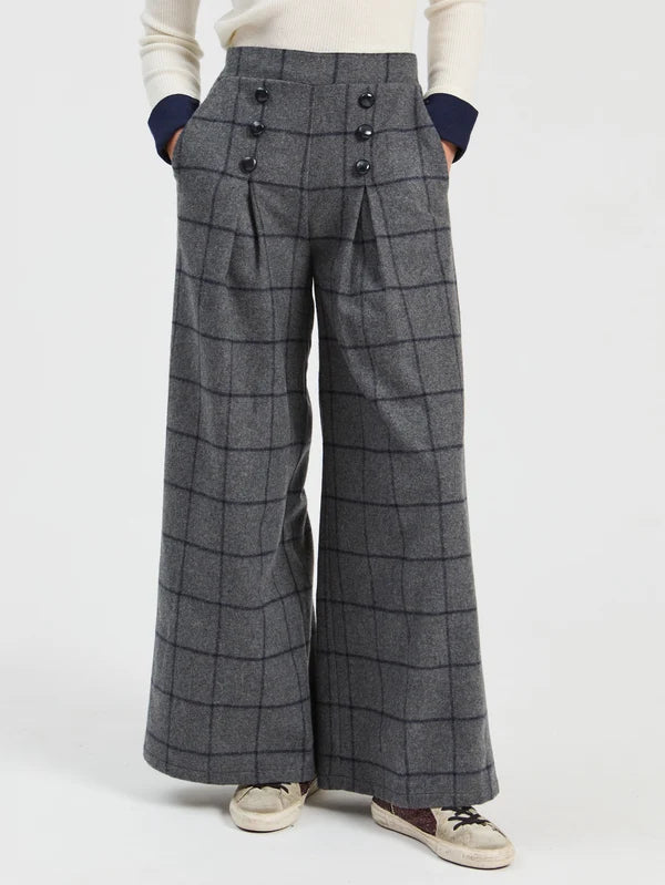 Vilagallo Maya Gris Check Trousers