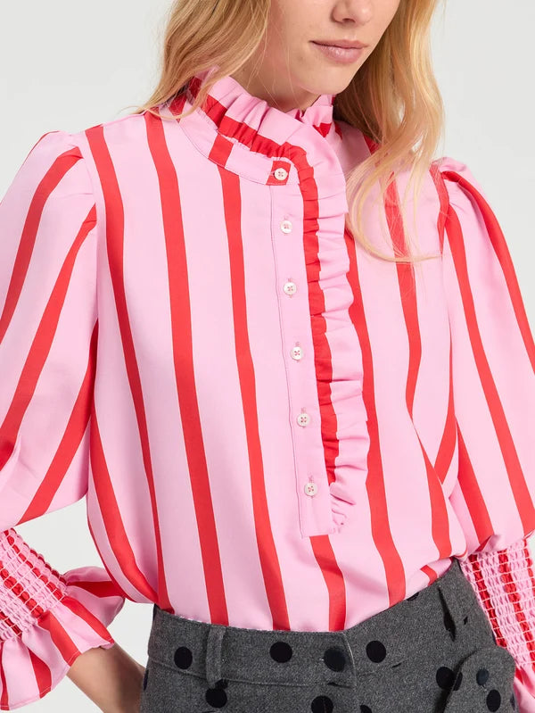 Vilagallo Volantes Rosa Blouse
