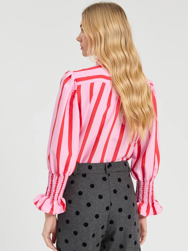 Vilagallo Volantes Rosa Blouse