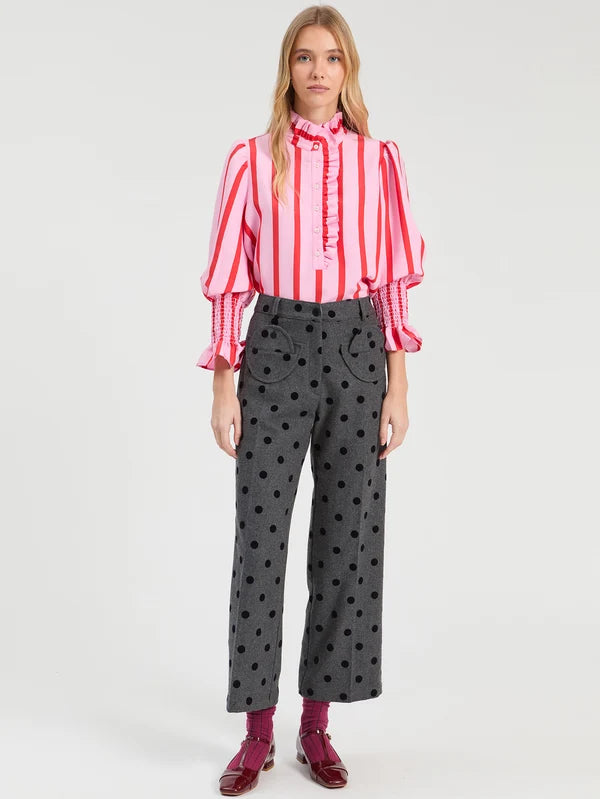 Vilagallo Volantes Rosa Blouse