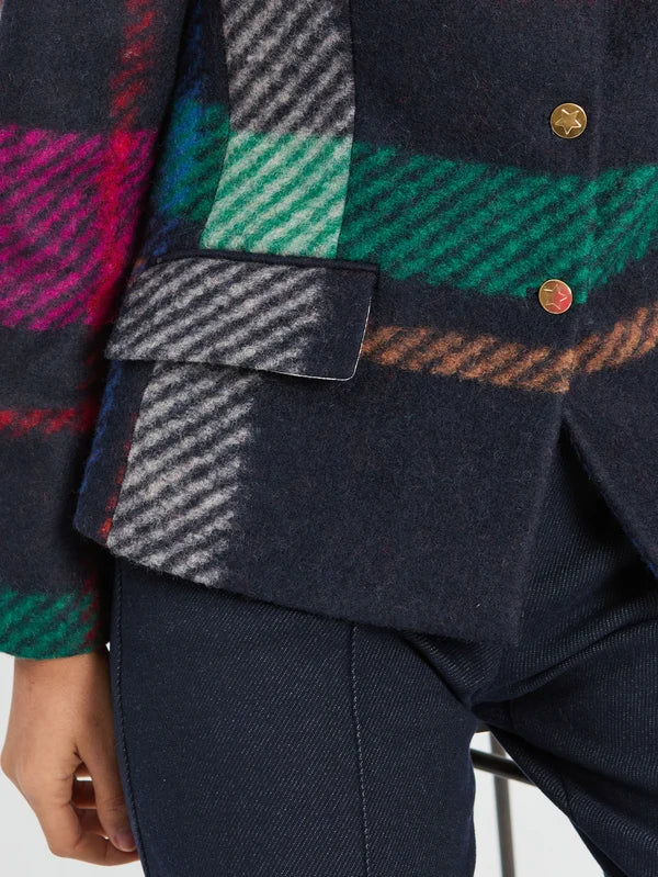 Vilagallo Multicoloured Dori Plaid Jacket