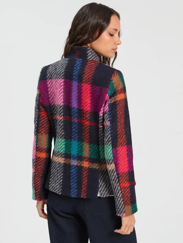 Vilagallo Multicoloured Dori Plaid Jacket