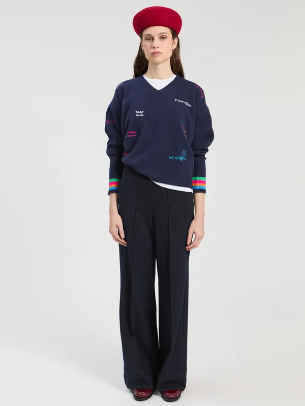 Vilagallo Words Jersey Jumper