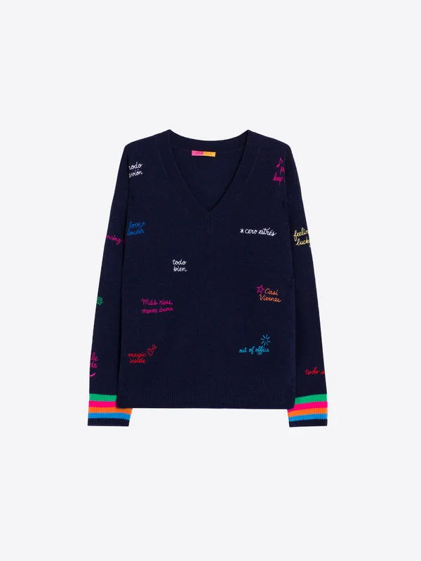 Vilagallo Words Jersey Jumper