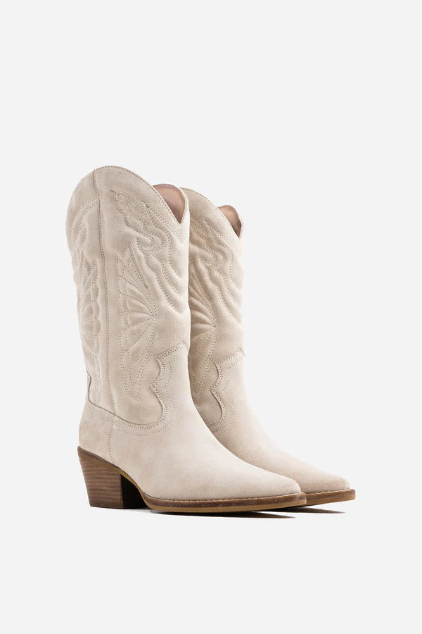 Bronx Jukeson Brushed Suede Western Sand Boot