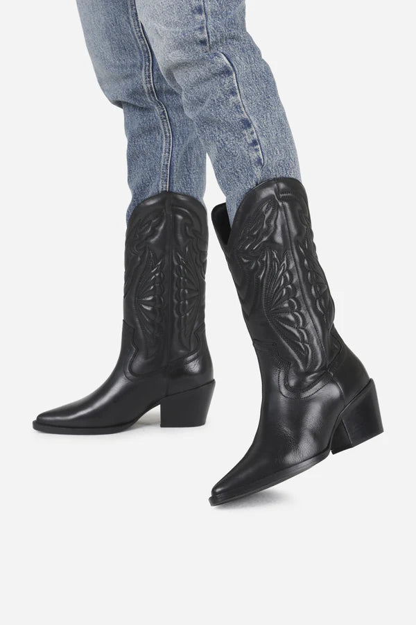 Bronx High Black Jukeson Western Boot