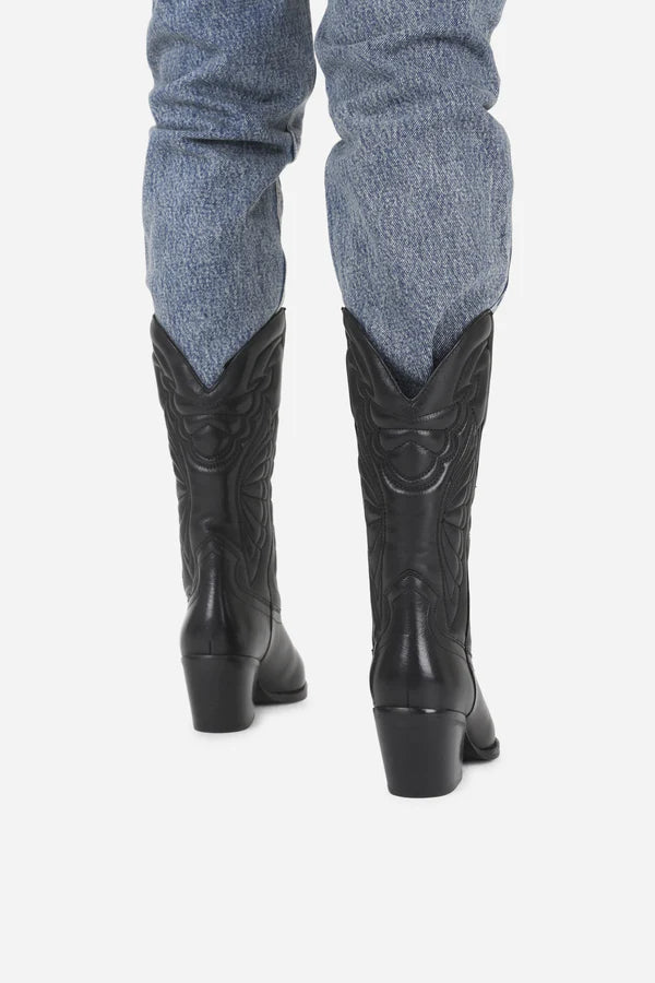 Bronx High Black Jukeson Western Boot