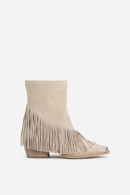 Bronx Jukeson Oatmilk Ankle Western Footwear