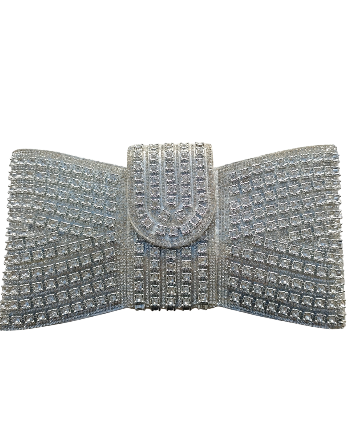 Dekers Shimo Shimo Bow Clutch - Silver