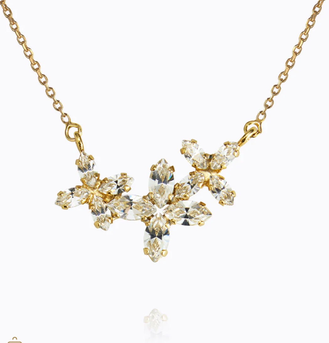 Caroline Svedbom Multi Star Necklace Gold Crystal