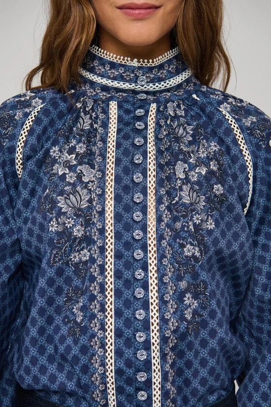 Dea Kudibal Monia Kudibelle Blouse With Stand Collar