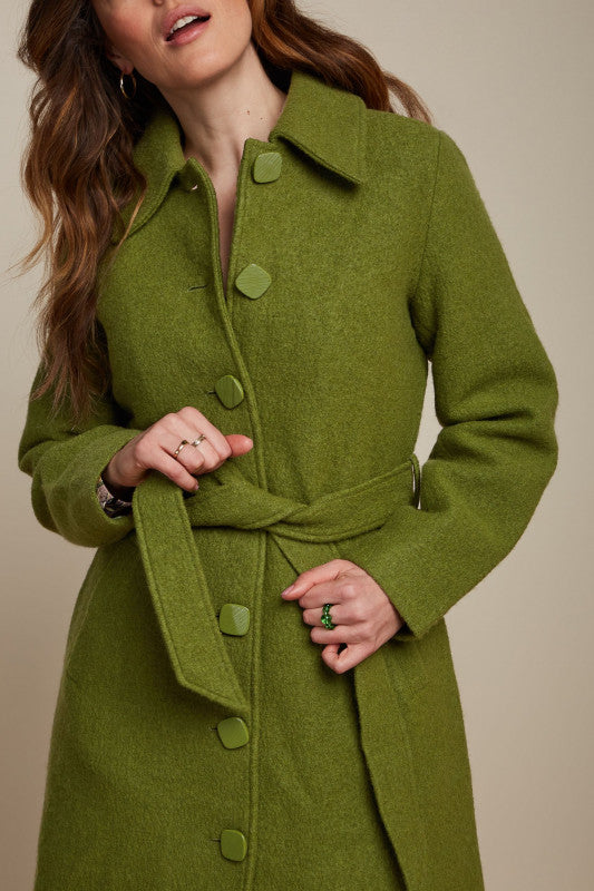 Modcloth green clearance coat