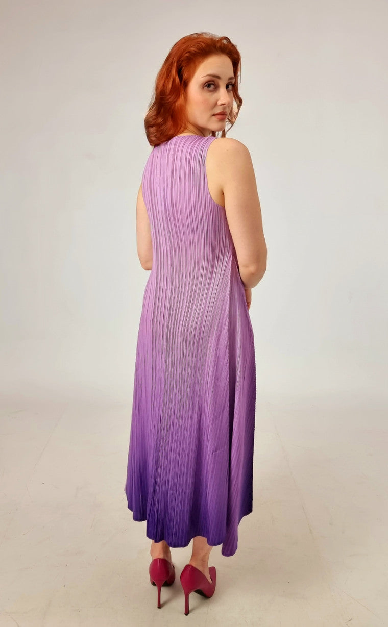 Alquema Long Estrella Dress And Collare Coat - Dusty Tulle