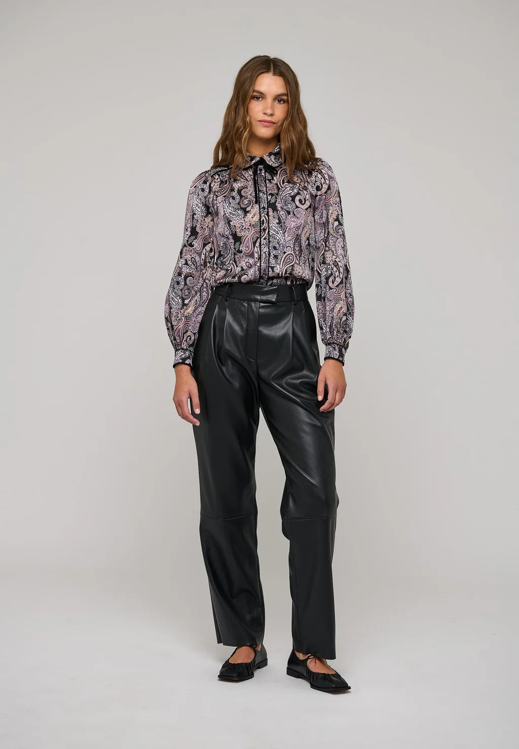 Dea Kudibal Roxanne Black Vegan Leather Trousers
