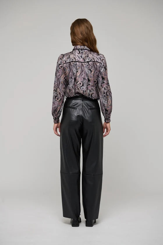 Dea Kudibal Roxanne Black Vegan Leather Trousers