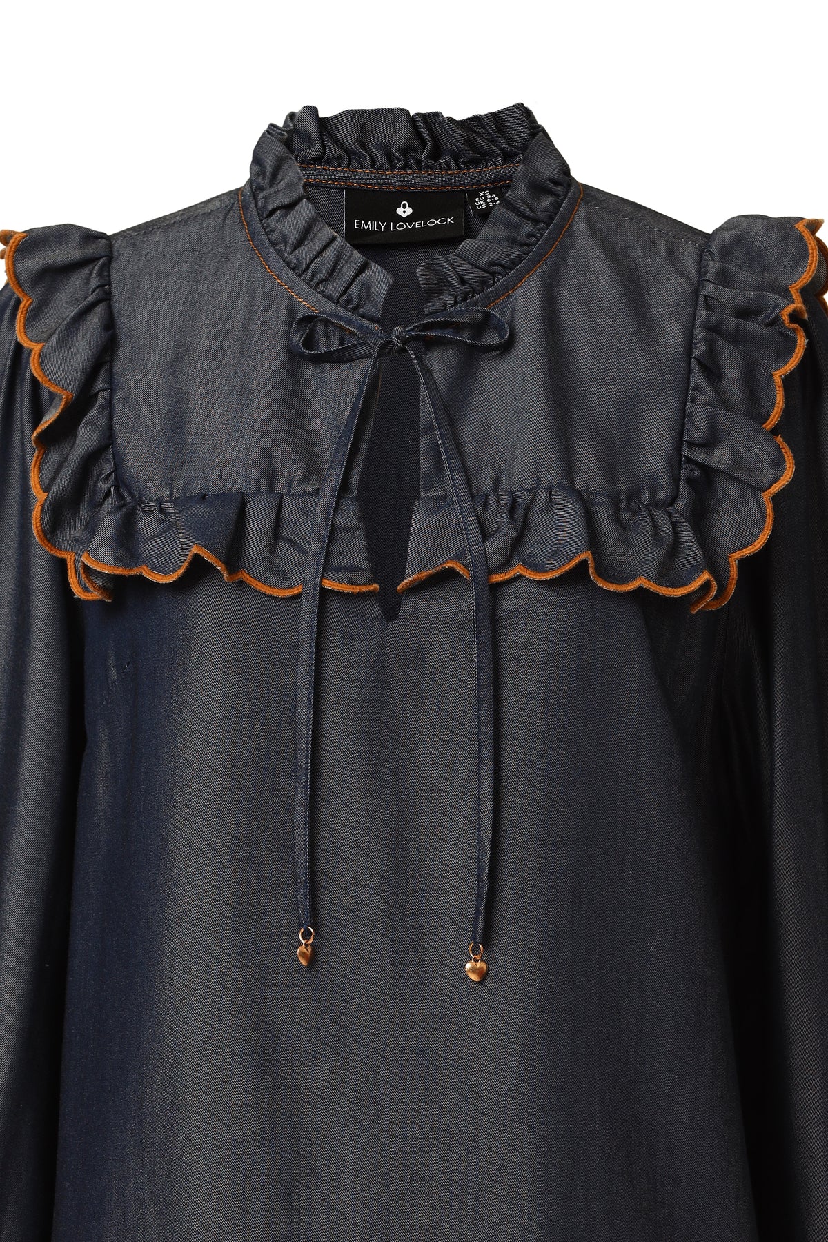 Emily Lovelock Blue Denim Blouse