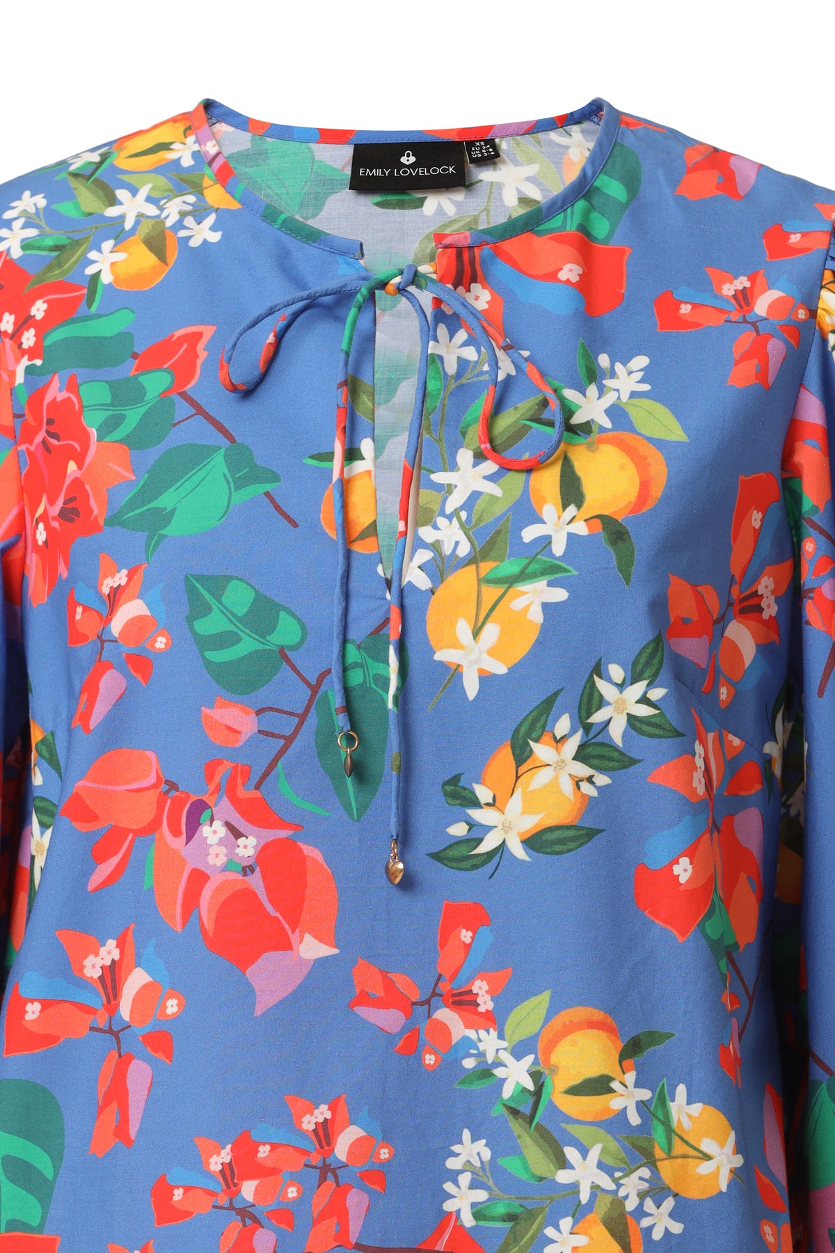 Emily Lovelock Amparo Blue Eva Blouse