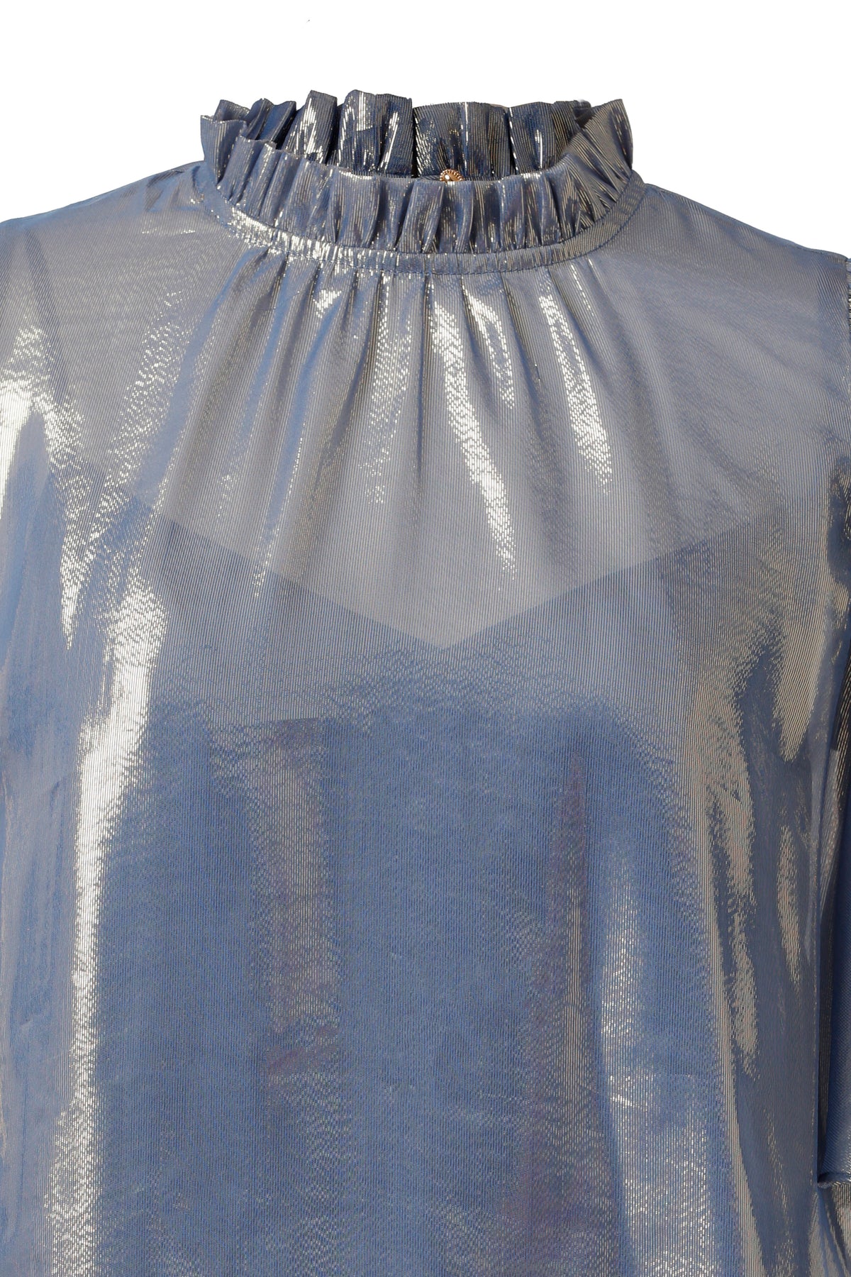 Emily Lovelock Veled Rose Gina Lurex Blouse