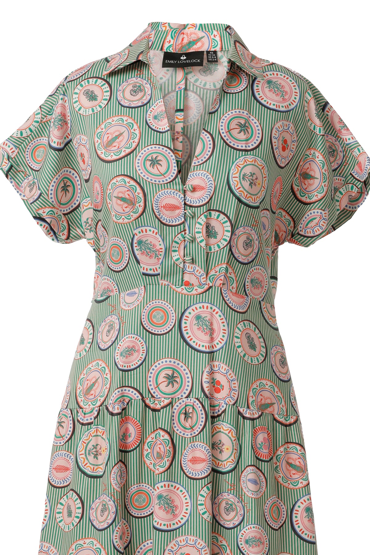 Emily Lovelock Jelly Been Green Giana Dress