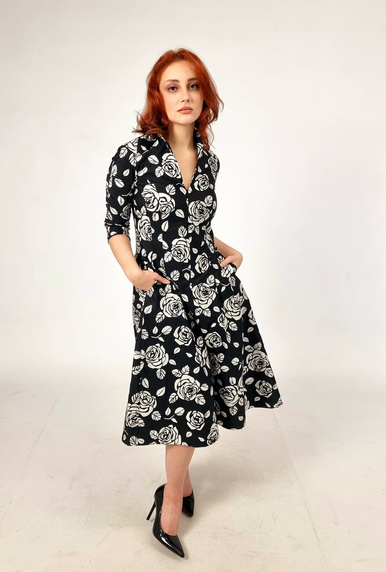 Moskada Black &amp; White Alicia Dress