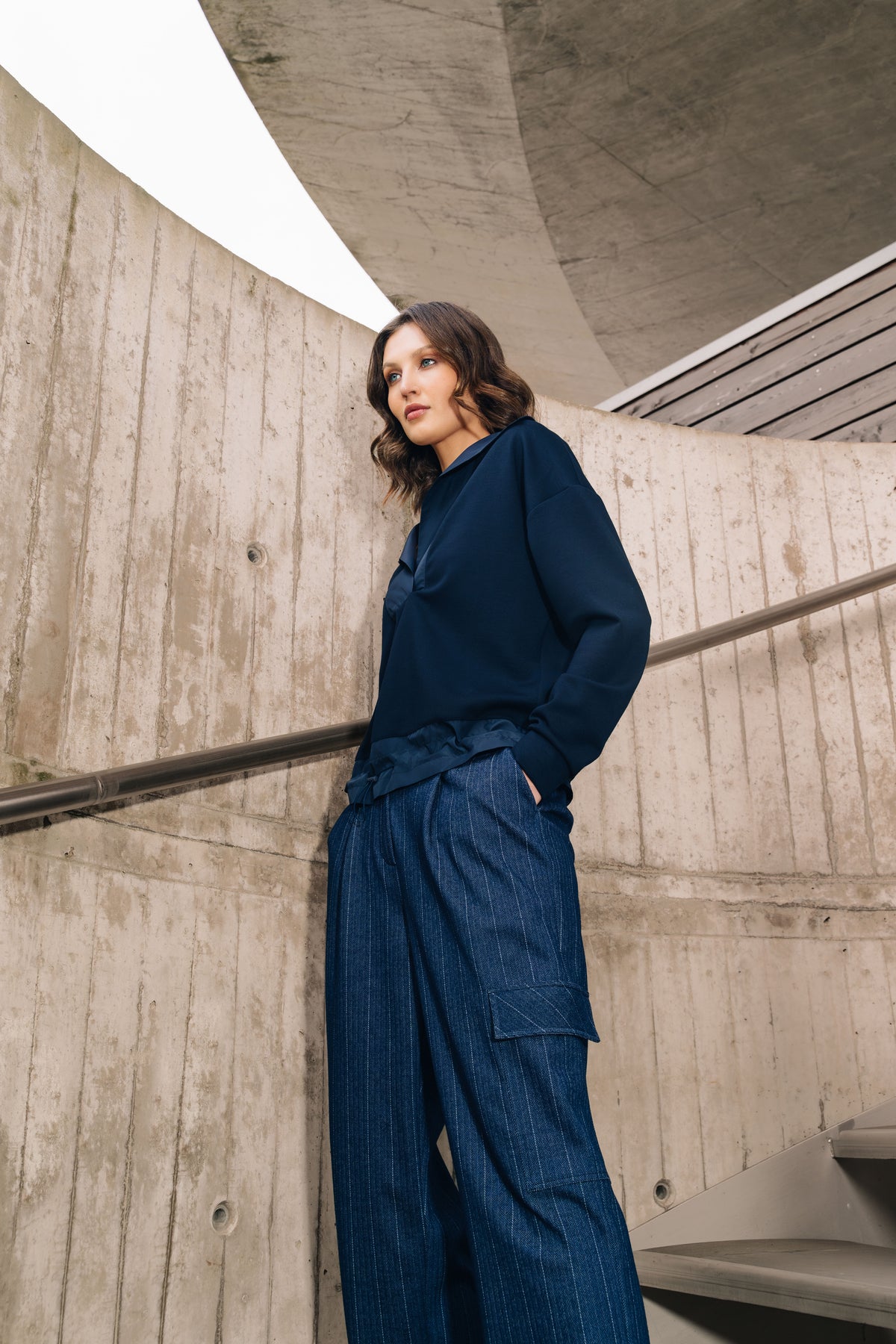 Tuzzi Classic Navy Blouse