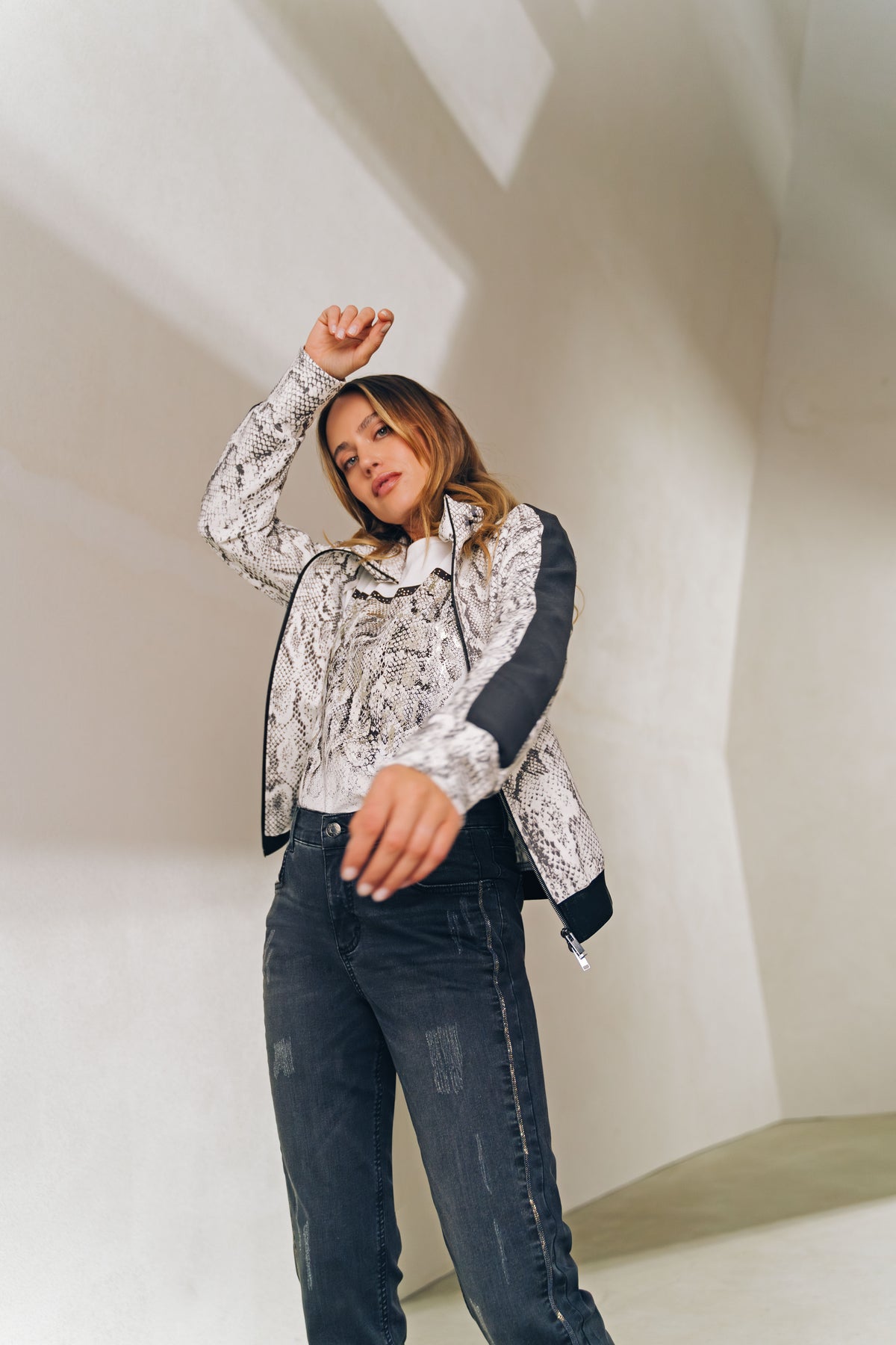 Tuzzi Novelty Grey Denim