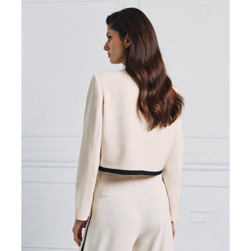 Access Fashion Cropped Blazer With Two-toned Details