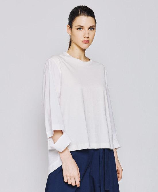 Access Fashion Oversized Blouse With Cut Out Cuffs