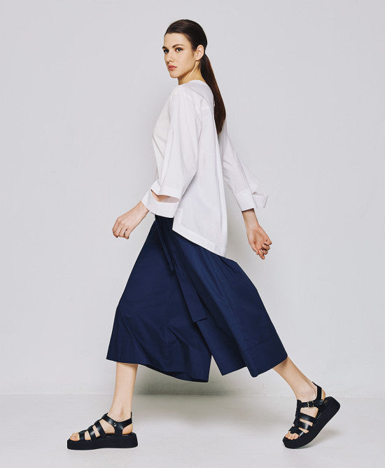 Access Fashion Oversized Blouse With Cut Out Cuffs