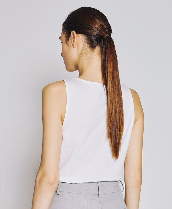 Access Fashion White Encrusted Top