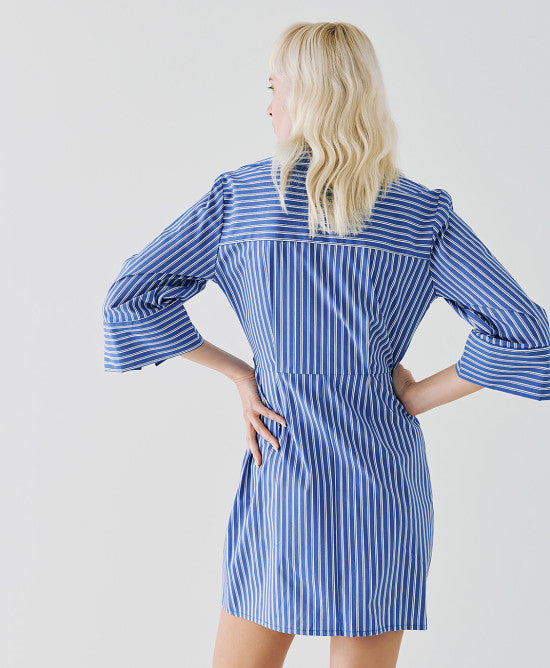 Access Fashion Striped Blue Dress