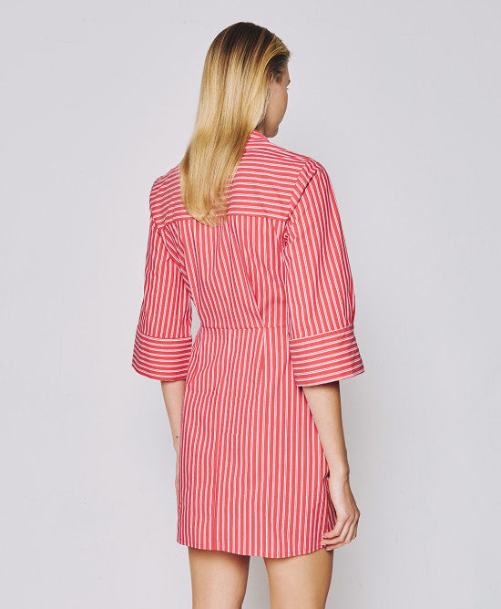 Access Fashion Striped Red Dress