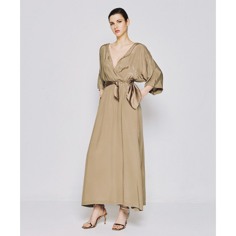 Access Fashion Khaki Long Dress