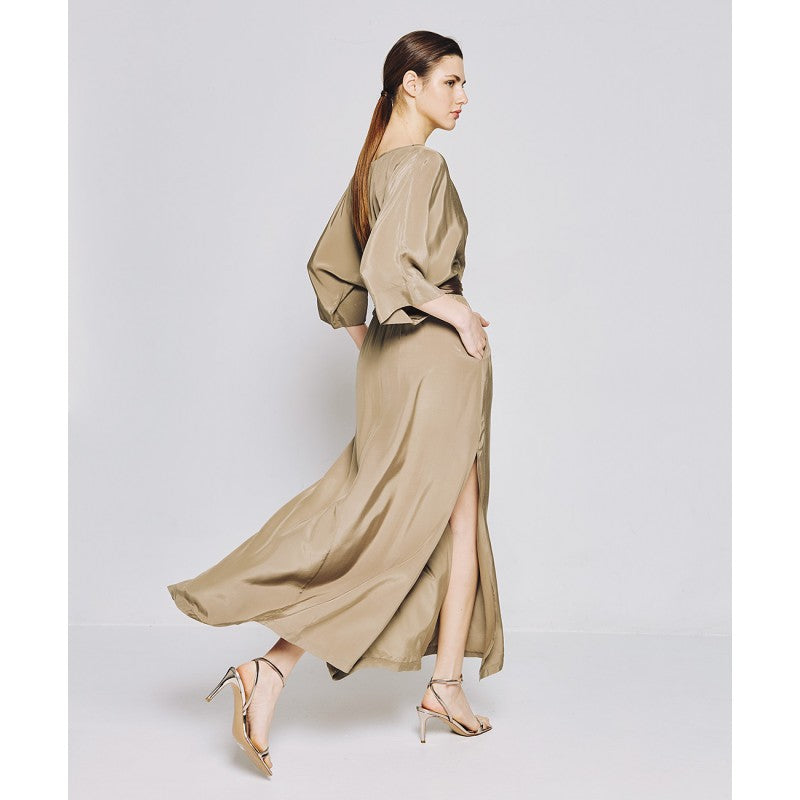 Access Fashion Khaki Long Dress