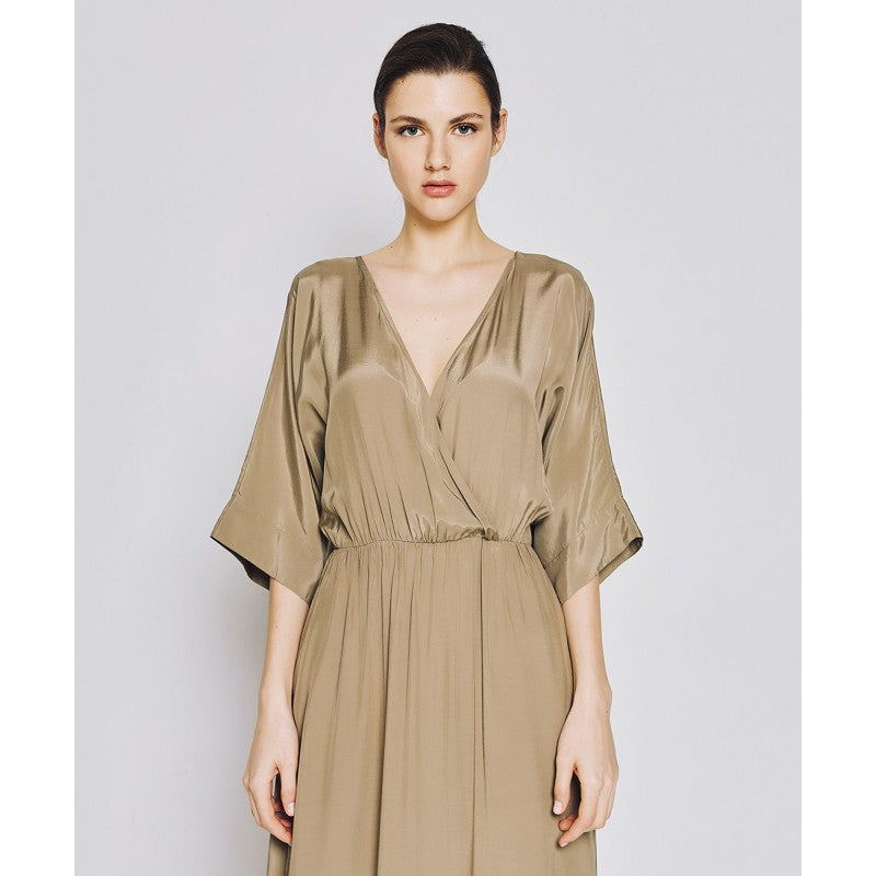 Access Fashion Khaki Long Dress
