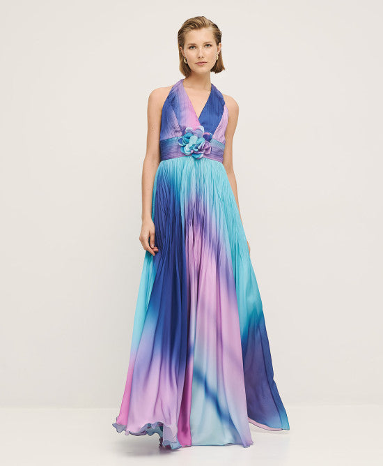 Access Fashion Turquoise Multi Coloured Dress