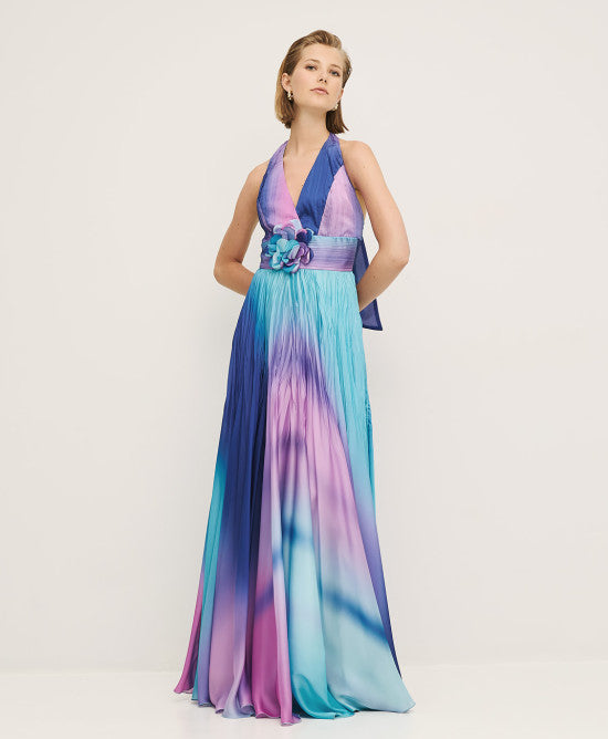 Access Fashion Turquoise Multi Coloured Dress