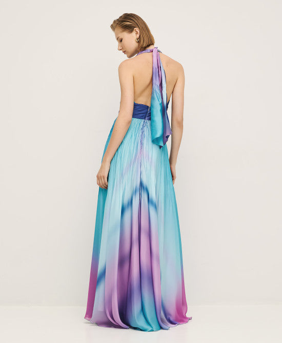 Access Fashion Turquoise Multi Coloured Dress