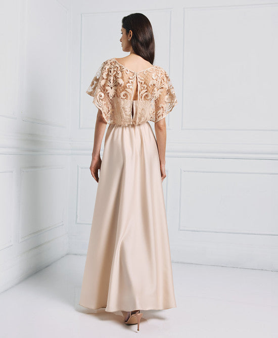 Access Fashion Mesh Dress With Embroideries