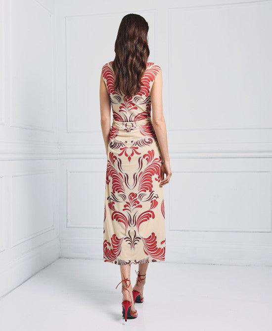 Access Fashion Red Maxi Dress - Tulle