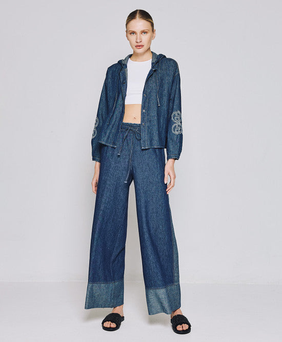Access Fashion Denim Pants With Elasticated Waist